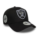 Las Vegas Raiders, Seiten-Patch, New Era, A-Frame, schwarz