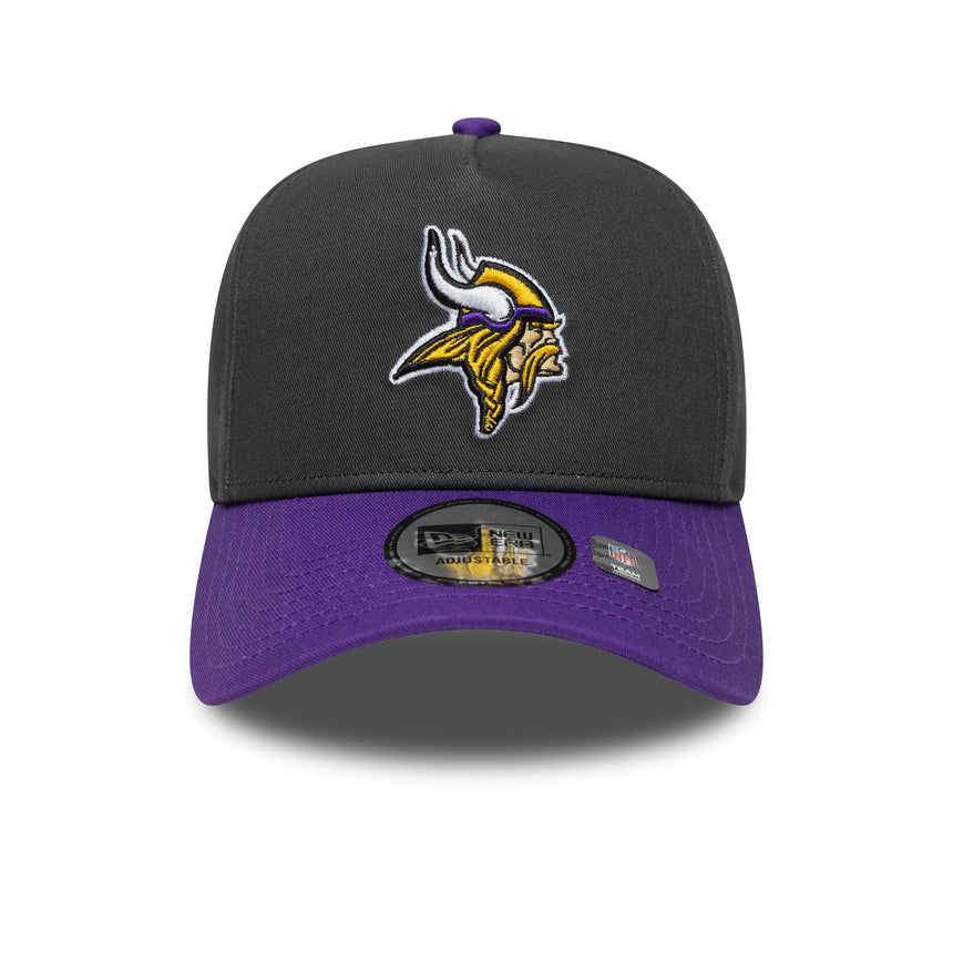 Minnesota Vikings Cap, A-Frame, New Era, grau