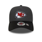 Kansas City Chiefs Cap, makelloser Pin, New Era, 9FORTY, grau