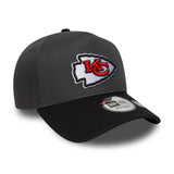Kansas City Chiefs Cap, makelloser Pin, New Era, 9FORTY, grau