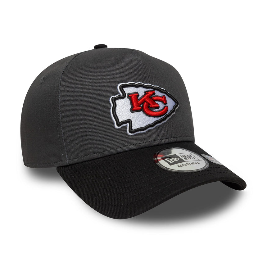 Kansas City Chiefs Cap, makelloser Pin, New Era, 9FORTY, grau