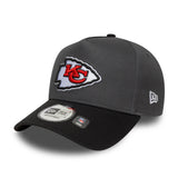 Kansas City Chiefs Cap, makelloser Pin, New Era, 9FORTY, grau