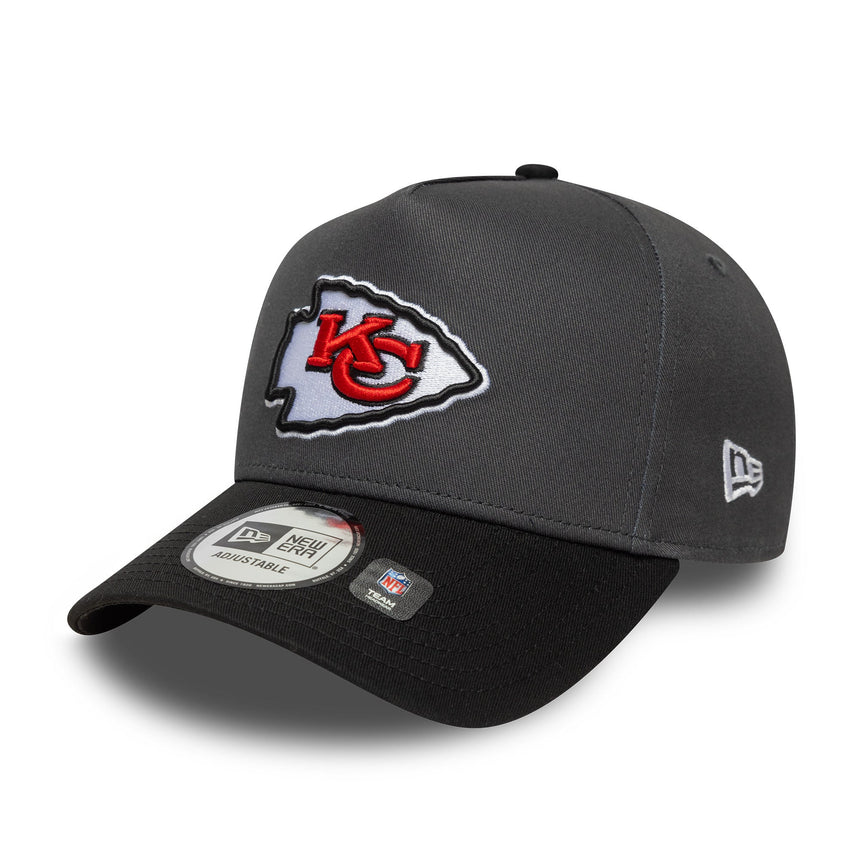 Kansas City Chiefs Cap, makelloser Pin, New Era, 9FORTY, grau