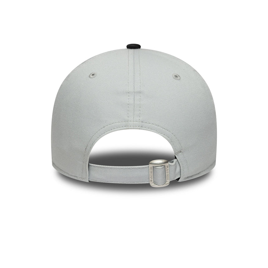 Las Vegas Raiders Kappe, zweifarbiges Pin, New Era, 9FORTY, Seiten-Patch, Schwarz-Weiß