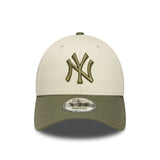 New York Yankees Kappe, Seiten-Patch, New Era, 9FORTY, Tarnung, Grau