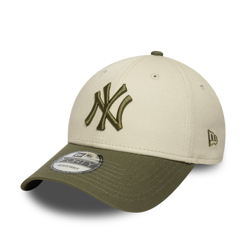 New York Yankees Kappe, Seiten-Patch, New Era, 9FORTY, Tarnung, Grau