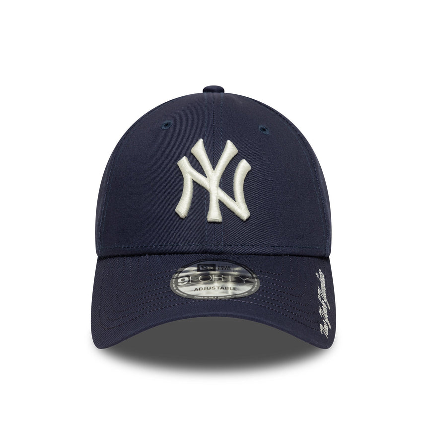 New York Yankees Cap, Visor-Script, New Era, 9FORTY, blau,