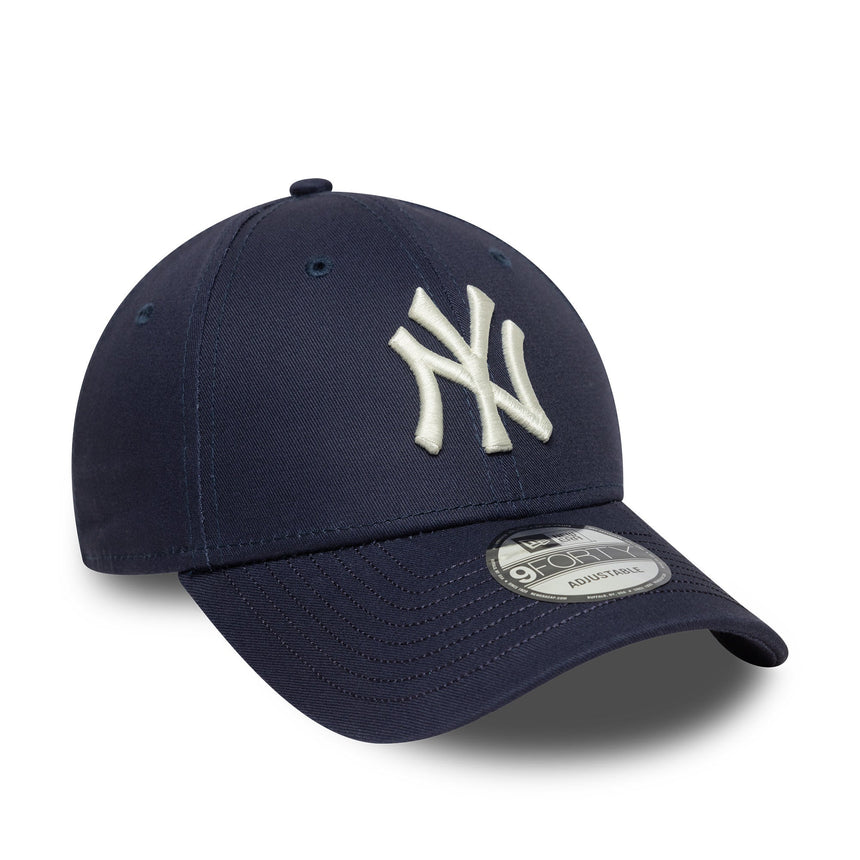 New York Yankees Cap, Visor-Script, New Era, 9FORTY, blau,