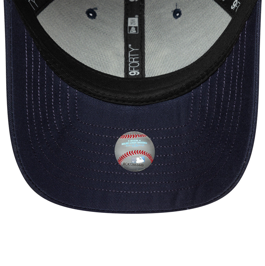New York Yankees Cap, Visor-Script, New Era, 9FORTY, blau,