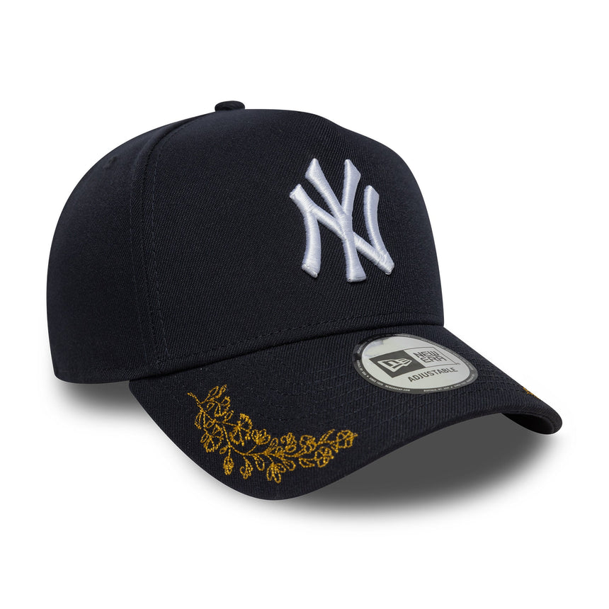 New York Yankees Kappe, TONAL ICON, A-frame, New Era, 9FORTY, blau