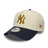 New York Yankees Kappe, Aufnäher, New Era, 9FORTY, A-Frame, beige