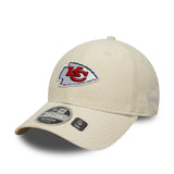 Kansas City Chiefs Kappe, Kordel, New Era, 9FORTY, beige