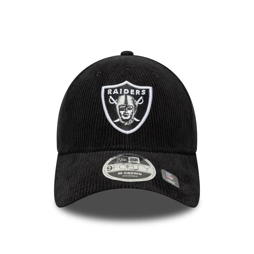 Las Vegas Raiders Kappe, Kordel, New Era, 9FORTY, schwarz
