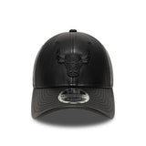 Chicago Bulls cap, PU MC, New Era, 9FORTY, einfarbig, schwarz