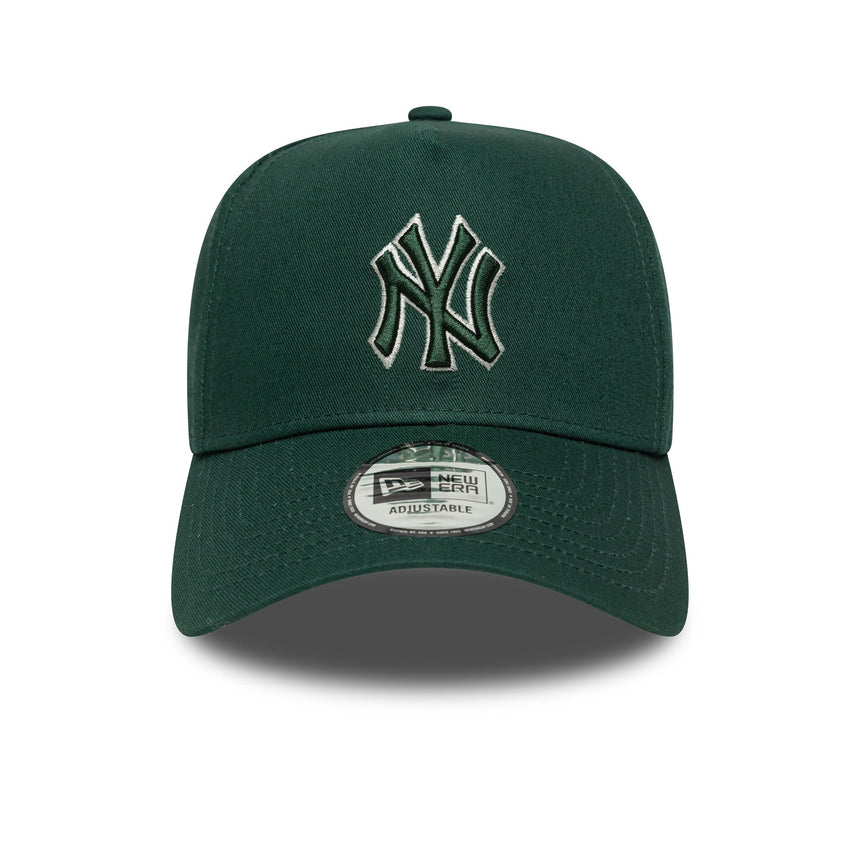 New York Yankees Kappe, Umrissrahmen, New Era, 9FORTY, einfarbig, grün