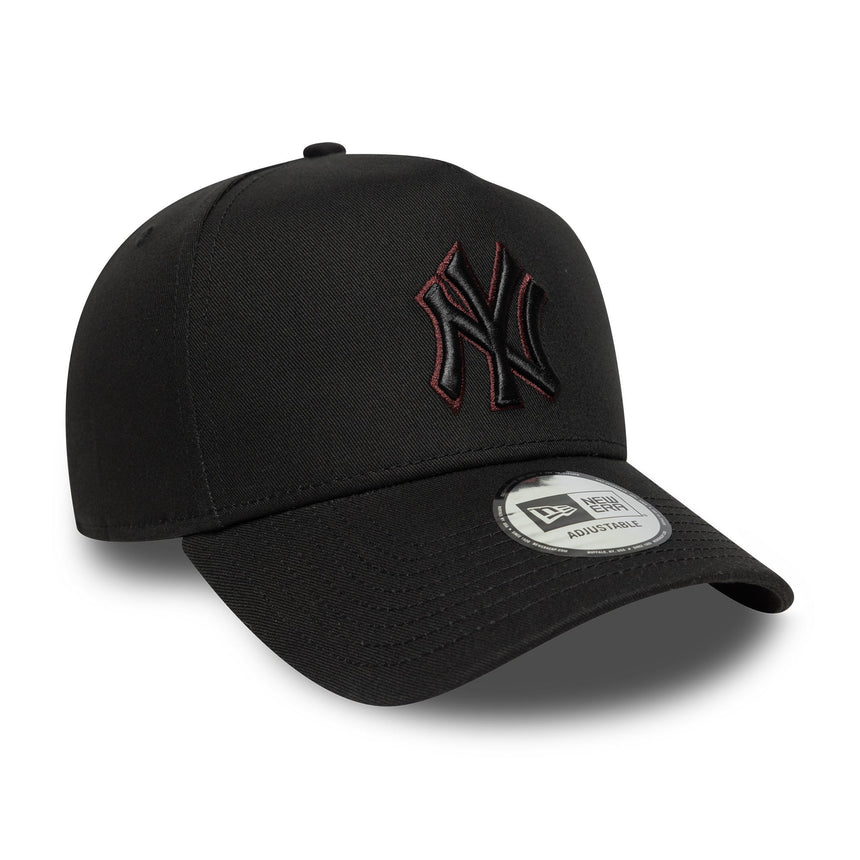 New York Yankees Kappe, Umriss-Pin, New Era, 9FORTY, schwarz