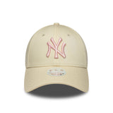 New York Yankees Kappe, Damen, New Era, 9FORTY, weiß, weiß