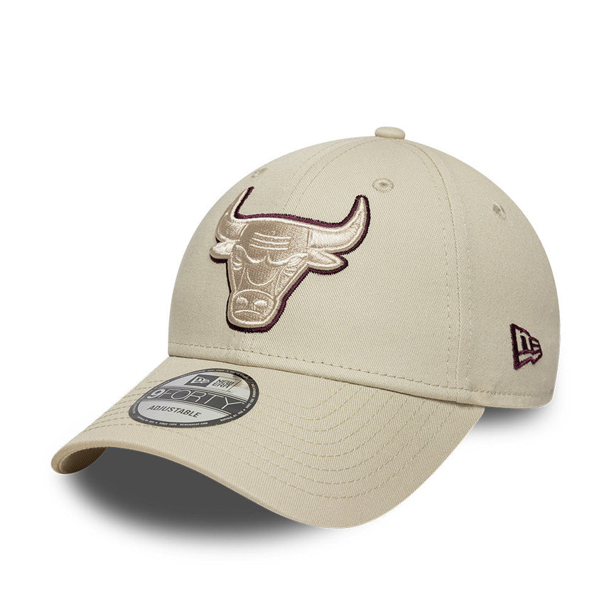 Chicago Bulls Kappe, TEAM OUTLINE Ansteckpin, 9FORTY, grau
