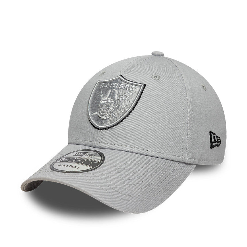 Los Angeles Raiders Kappe, TEAM-UMRISS, New Era, 9FORTY, grau