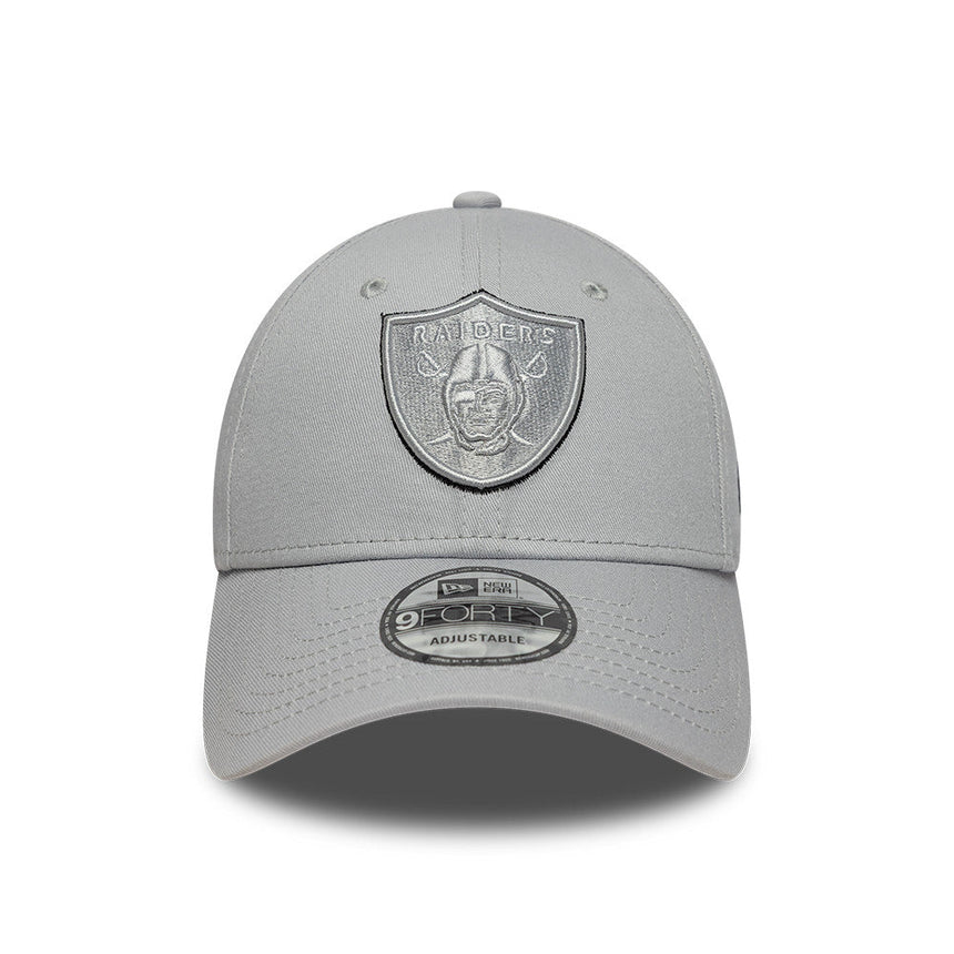 Los Angeles Raiders Kappe, TEAM-UMRISS, New Era, 9FORTY, grau