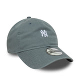 New York Yankees Kappe, washed mini logo, New Era, 9TWENTY, grau