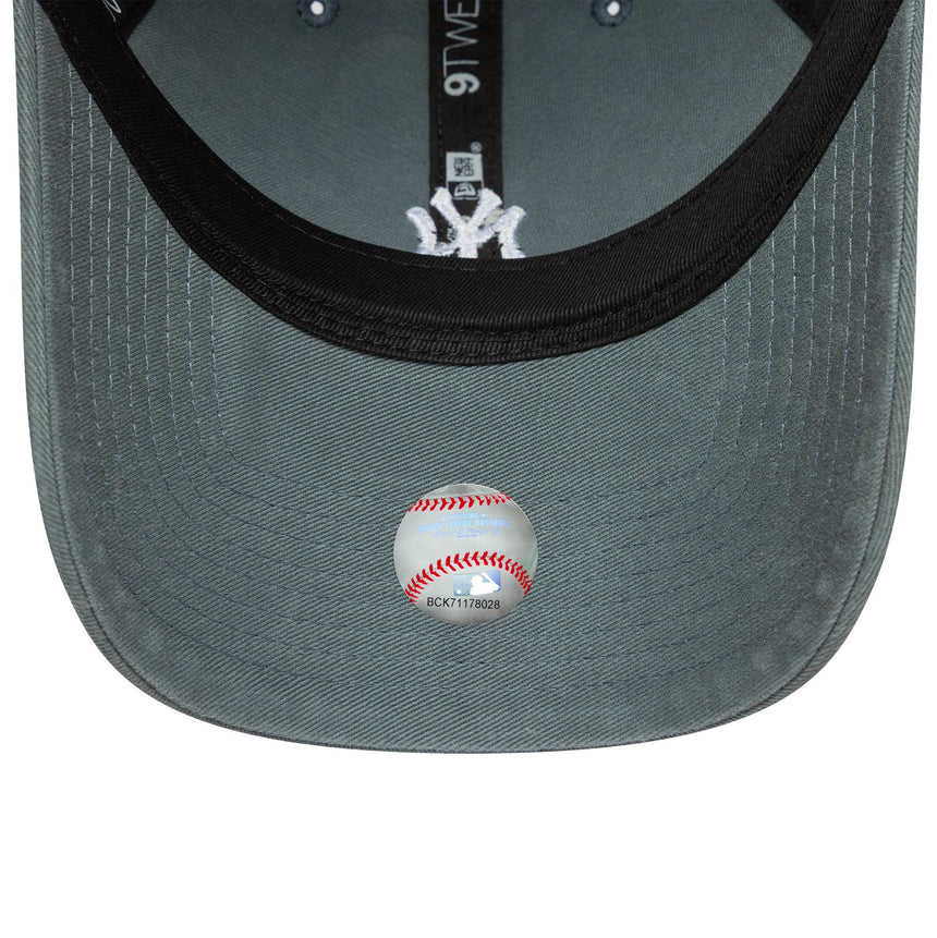 New York Yankees Kappe, washed mini logo, New Era, 9TWENTY, grau