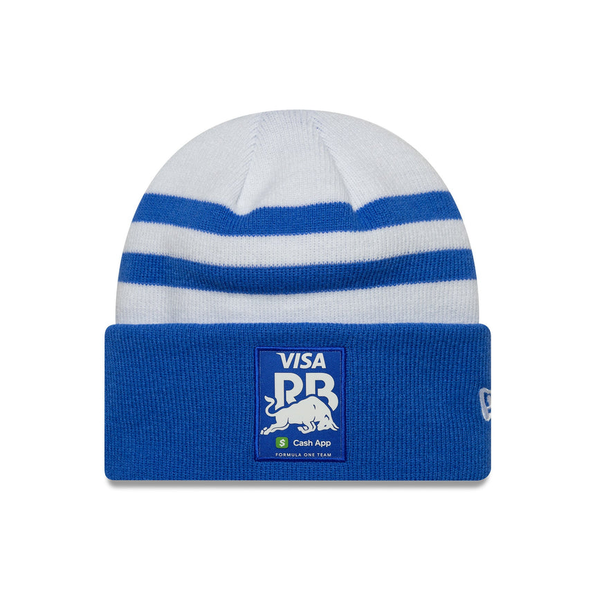 Visa RB Beanie, Team, Isack Hadjar, Rippenstrick-Bündchen, New Era, Mehrfarbig