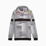 Ferrari sweatshirt, hooded, Race Camo SDS AOP, black