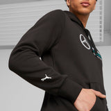 Mercedes sweatshirt, Kapuze, Puma, ESS, fleece, schwarz