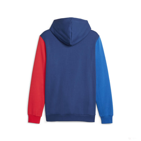 BMW MMS sweatshirt, hooded, Puma, ESS, fleece, blue