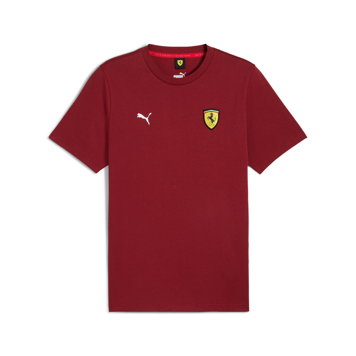 Ferrari t-shirt, Puma, race colored shield, intensives rot