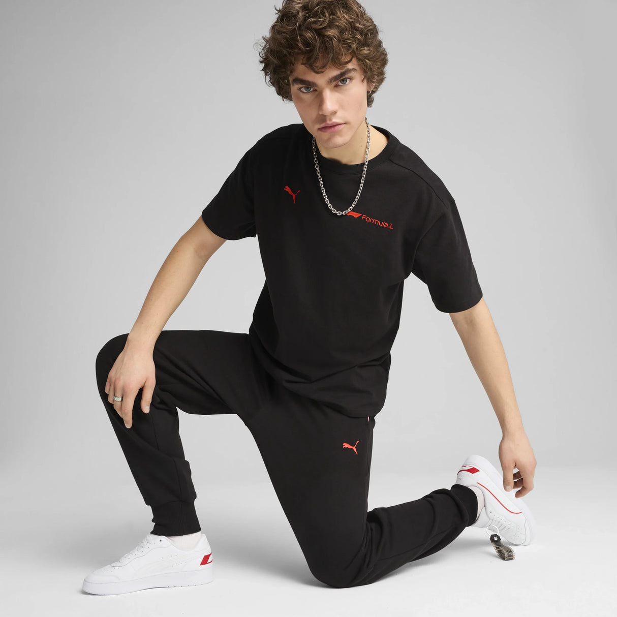F1 T-Shirt mit Muster, Puma, Essential+, bequemer Schnitt, schwarz 🔥