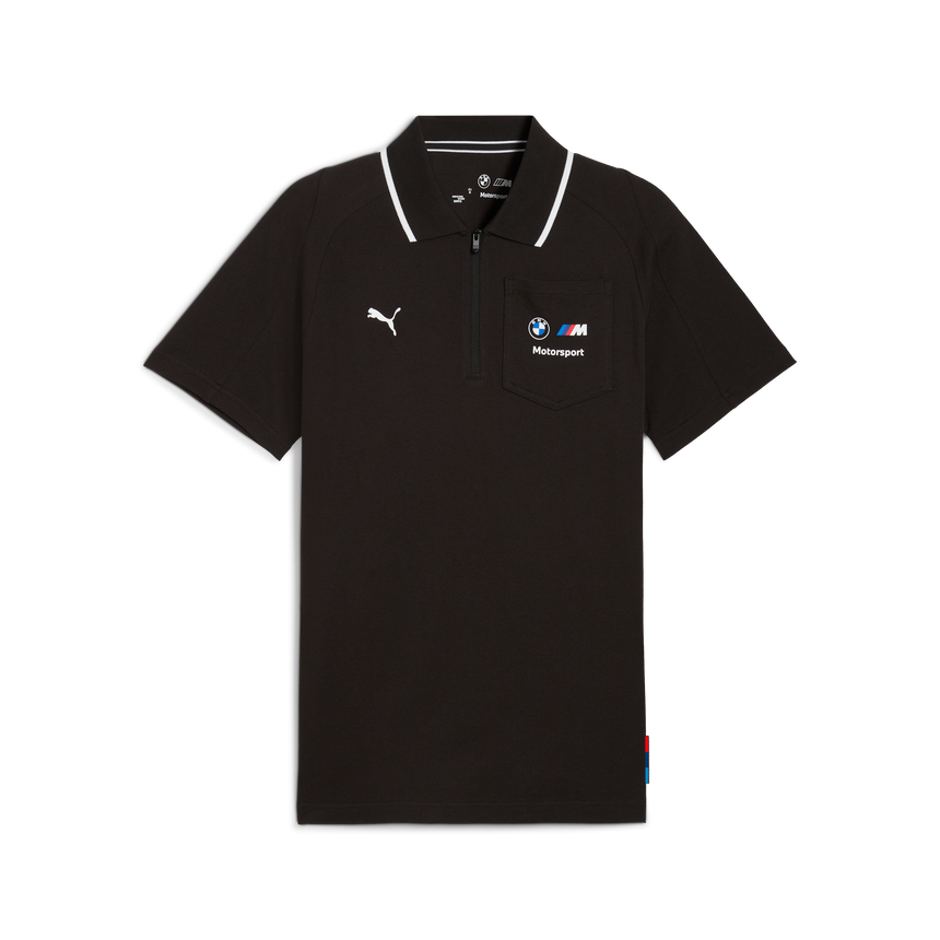 BMW Reißverschluss-Poloshirt, Puma, MMS, schwarz 🔥