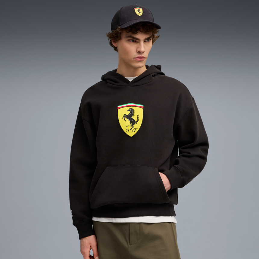 Ferrari Kapuzenpullover, Puma, Sportbekleidung, mit Schild-Logo, schwarz 🔥
