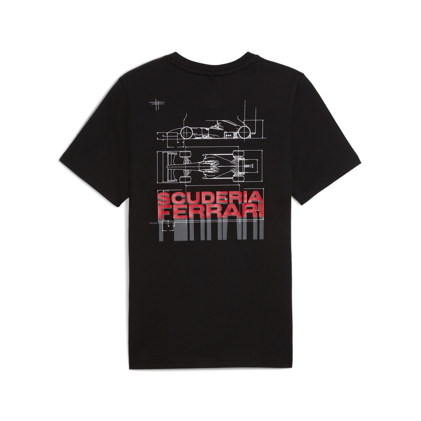 Ferrari Auto Motiv T-Shirt, Puma, schwarz 🔥