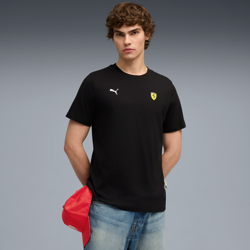 Ferrari Auto Motiv T-Shirt, Puma, schwarz 🔥