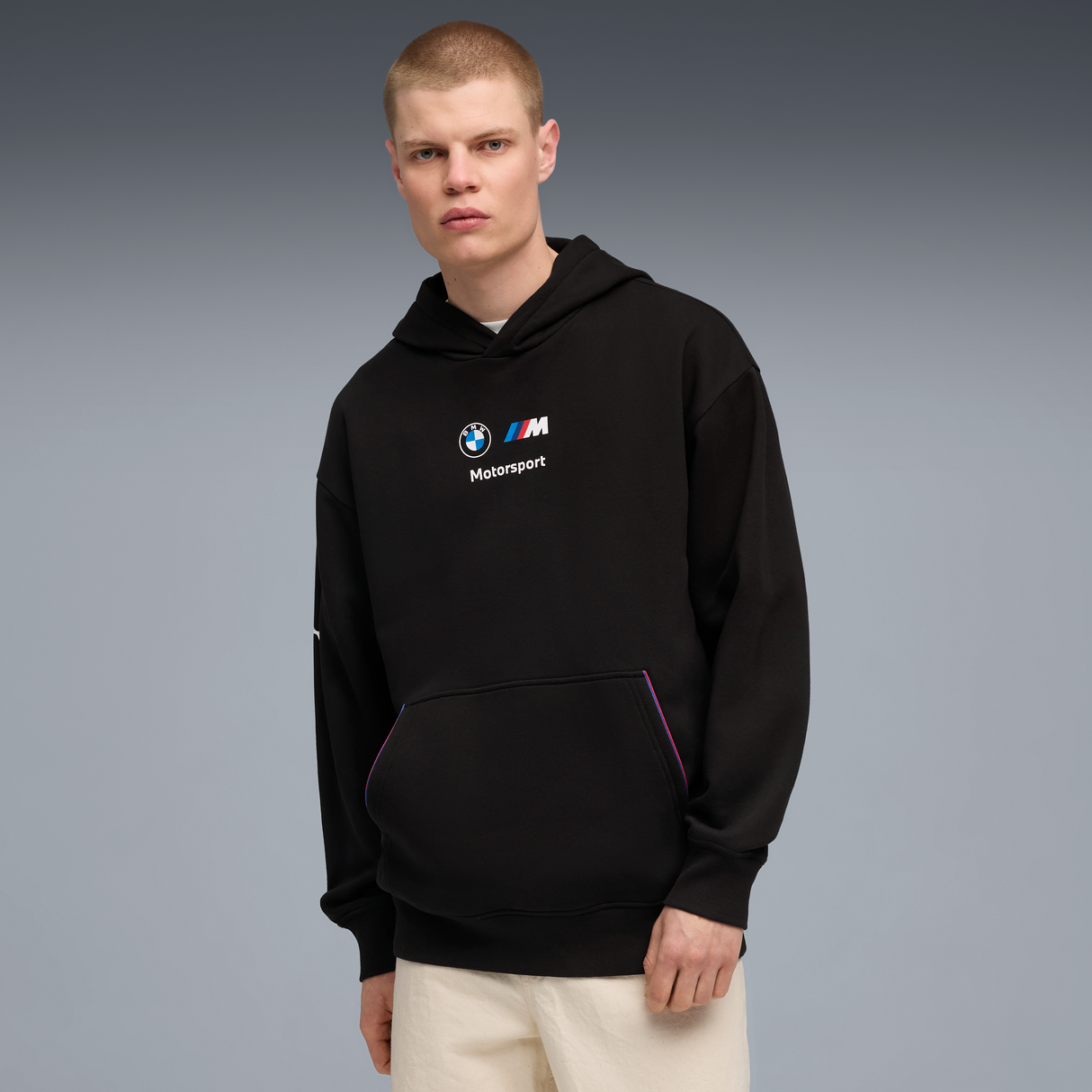 BMW Polár Kapuzenpullover, Puma, MMS, essential+, schwarz 🔥