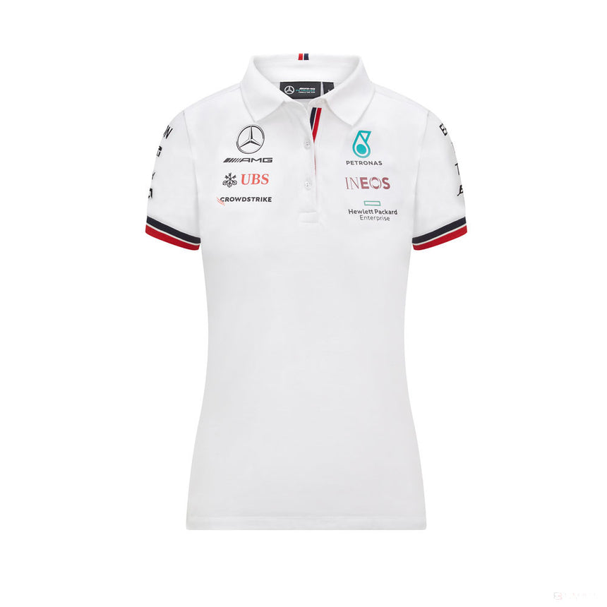 2021, Weiß, Mercedes Womens Team Polo - FansBRANDS®