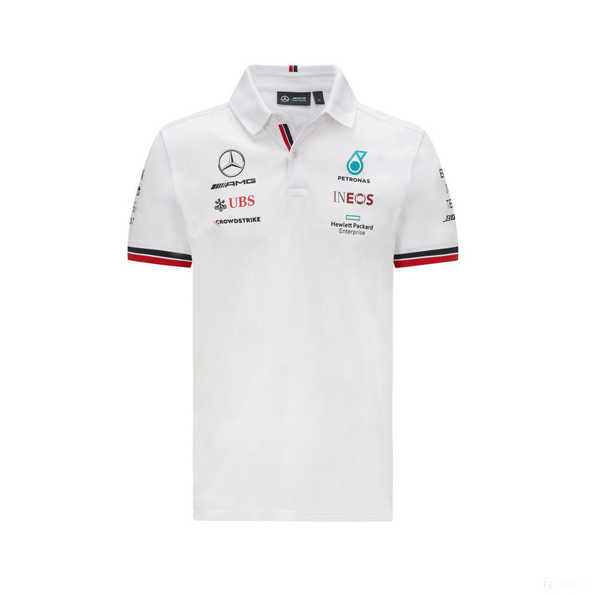 2021, Weiß, Mercedes Team Polo - FansBRANDS®