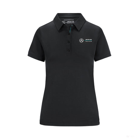 2022, Schwarz, Classic, Mercedes Damen Polo - FansBRANDS®