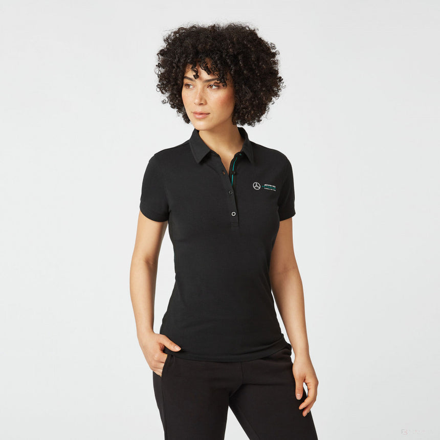 2022, Schwarz, Classic, Mercedes Damen Polo - FansBRANDS®