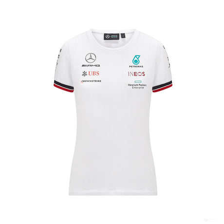 2021, Weiß, Mercedes Womens Team T-Shirt - FansBRANDS®