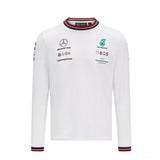 2021, Weiß, Mercedes Long Sleeve Team T-Shirt