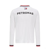 2021, Weiß, Mercedes Long Sleeve Team T-Shirt - FansBRANDS®