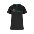 2022, Schwarz, Large Logo, Mercedes Damen T-shirt - FansBRANDS®