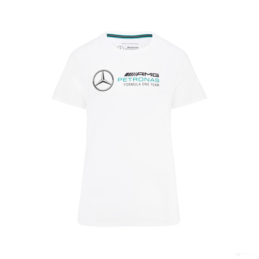 2022, Weiß, Large Logo, Mercedes Damen T-shirt - FansBRANDS®