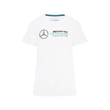 2022, Weiß, Large Logo, Mercedes Damen T-shirt - FansBRANDS®