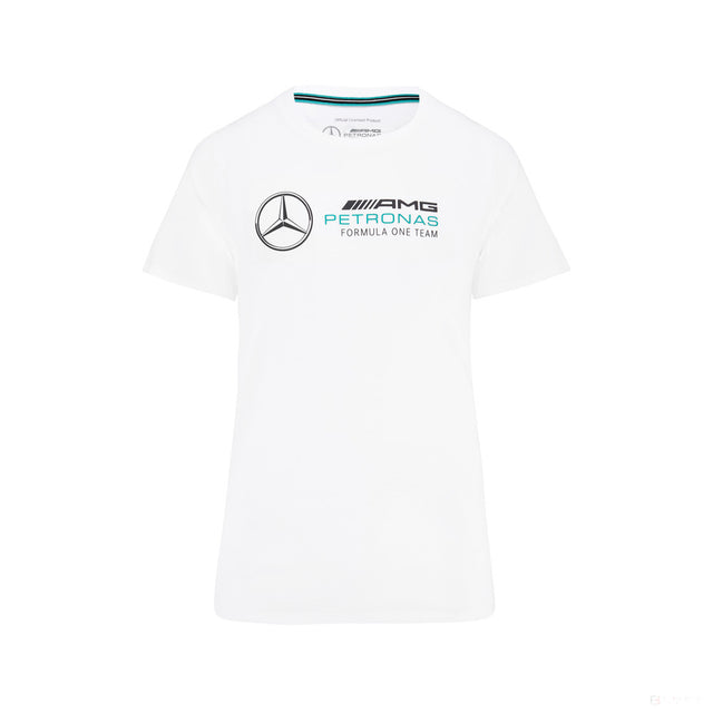 2022, Weiß, Large Logo, Mercedes Damen T-shirt - FansBRANDS®