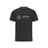 2022, Schwarz, Large Logo, Mercedes Kinder T-shirt