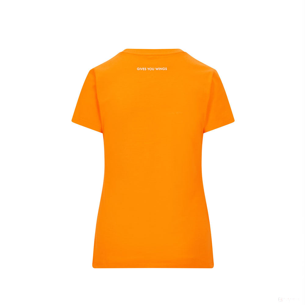Red Bull Womens T-shirt, Large Logo, Orange, 2021